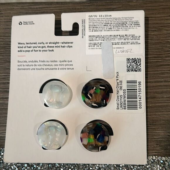 Lululemon Small Claw Hair Clips 4 Pack NWT - Picture 5 of 5